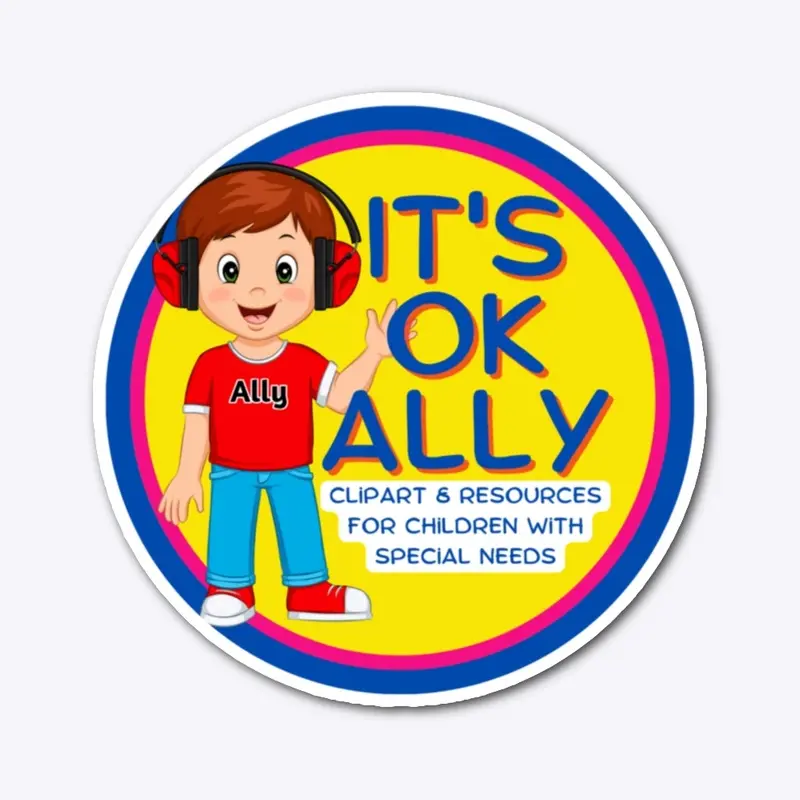 It's Ok Ally 5 inch Logo Sticker